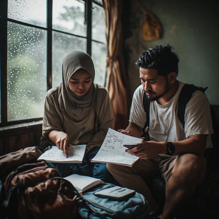 pemilihan alternatif bersama rombongan sebelum melanjutkan perjalanan