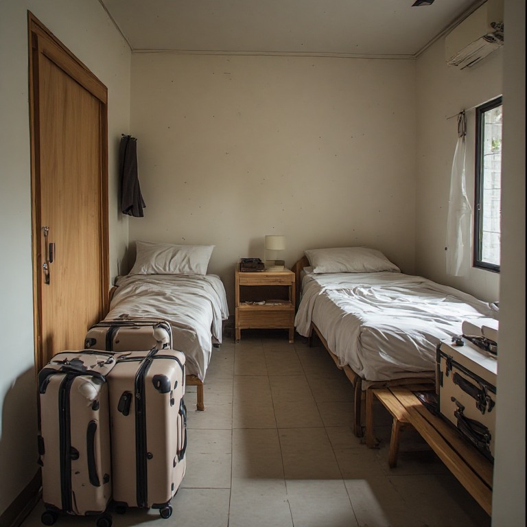 susunan tempat tidur dan ruang bagasi perlu dilihat bersama